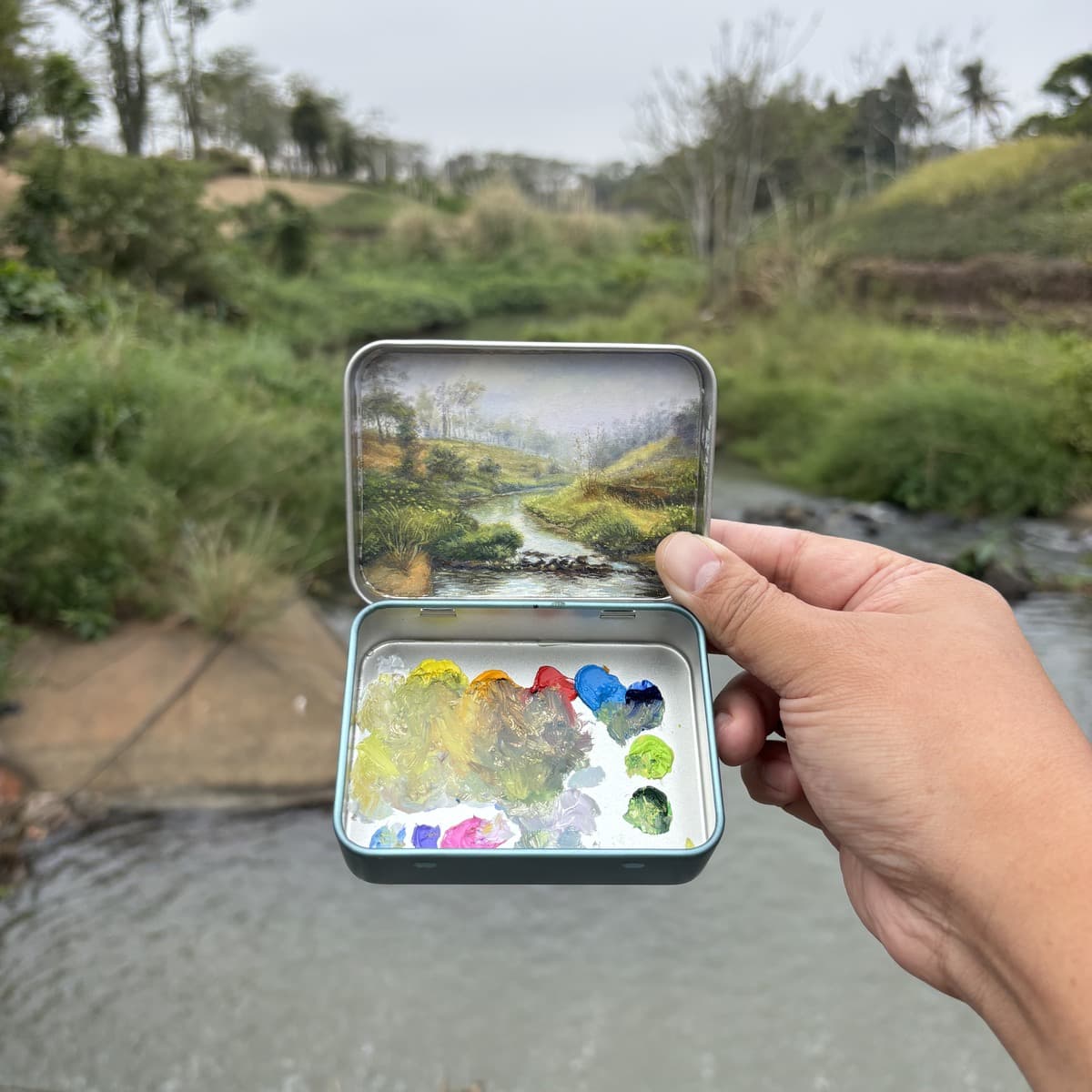 Palette visible
