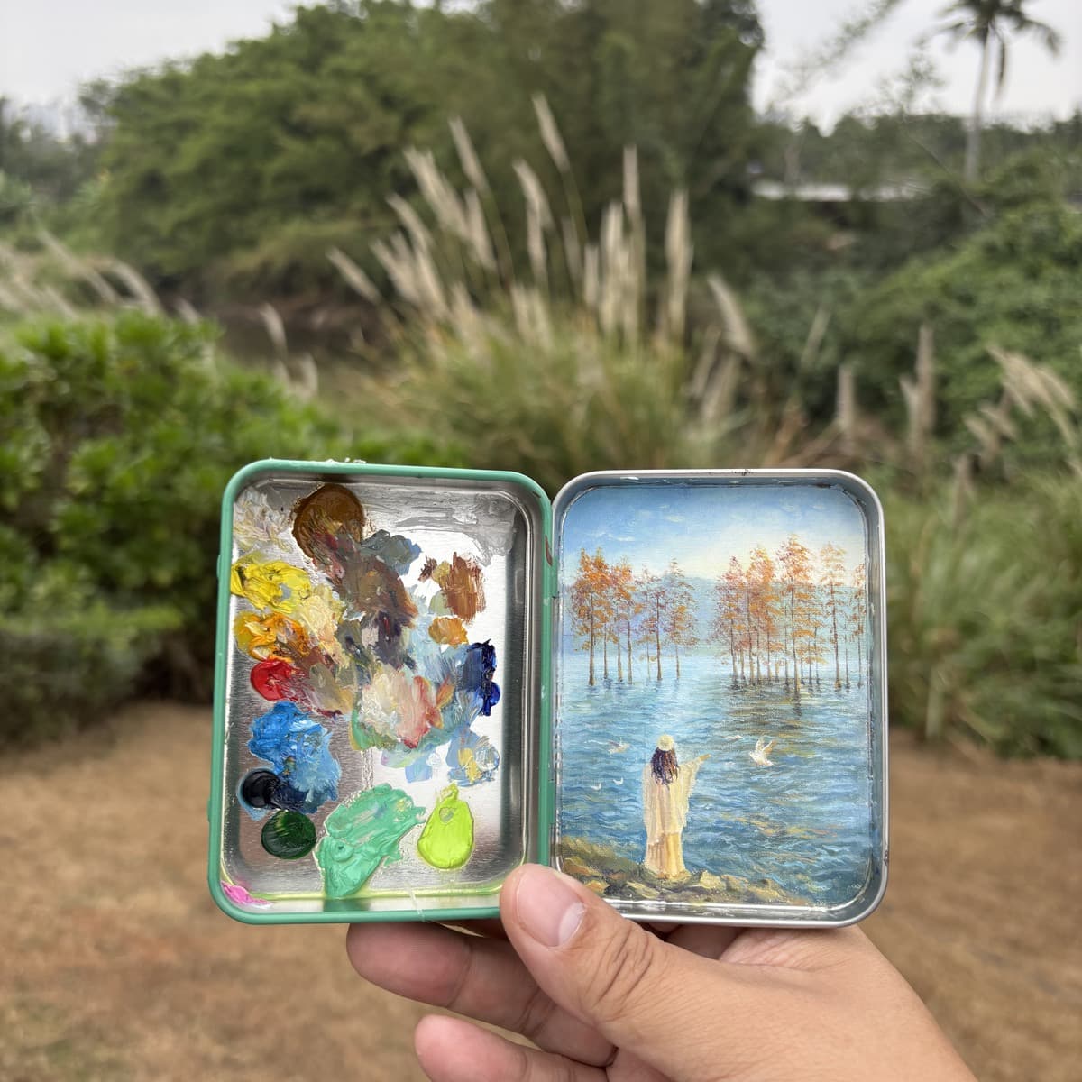 Limited Edition Paintings shown as a pocket travel painting