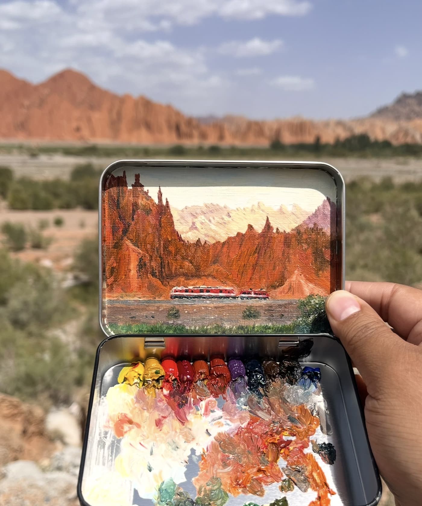 Red rock train memory
